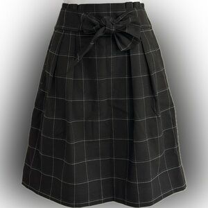 H&M Black and White Checkered Skirt